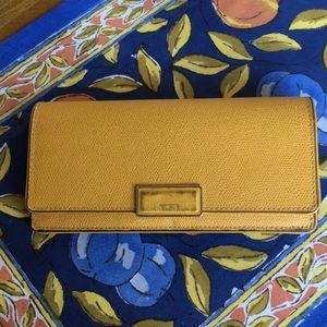 Tumi Goldenrod yellow RFID wallet